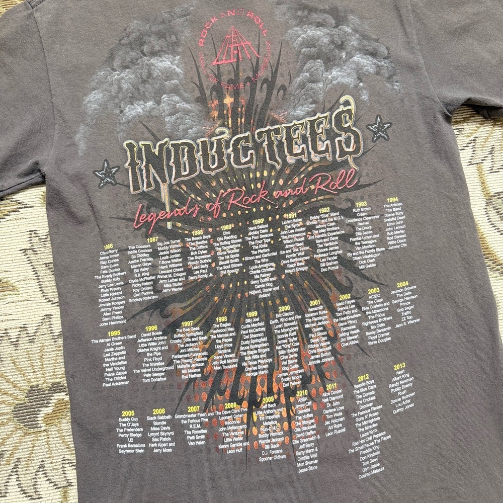 Rock N Roll Hall of Fame T-Shirt Tee Shirt 1986-2013 XS S Small - Picture 4 of 6